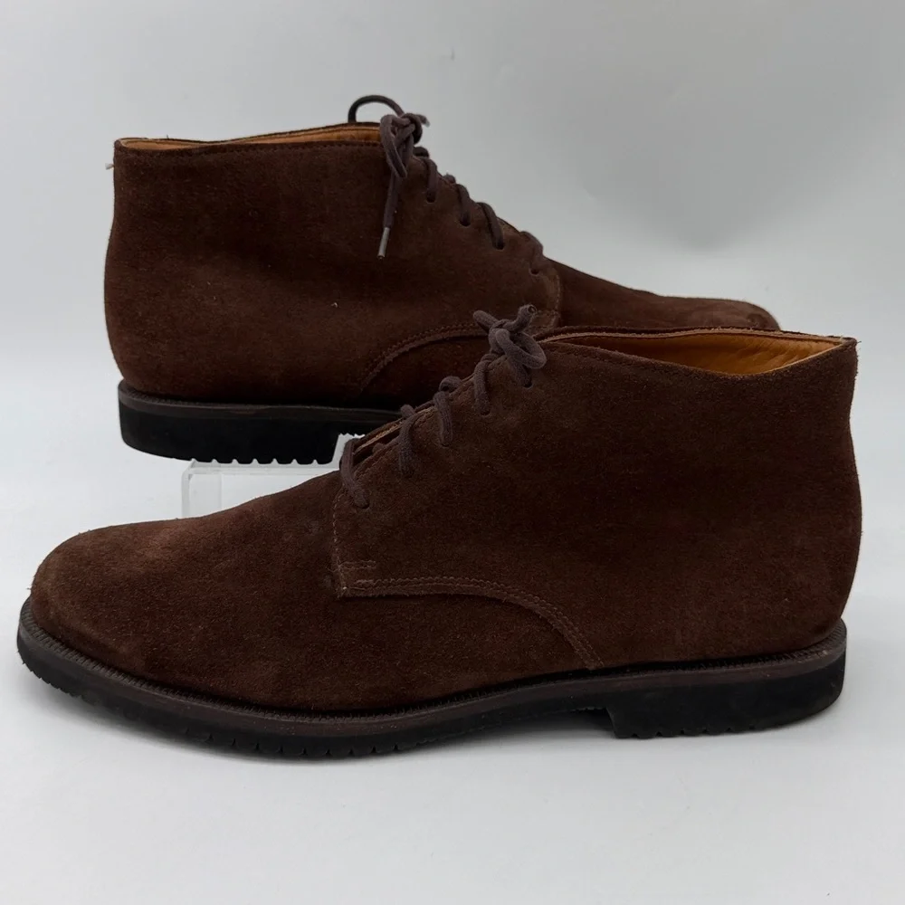 Cole Haan Roundhill Grand Waterproof Chukka Boots Brown Suede Men's Size 11D